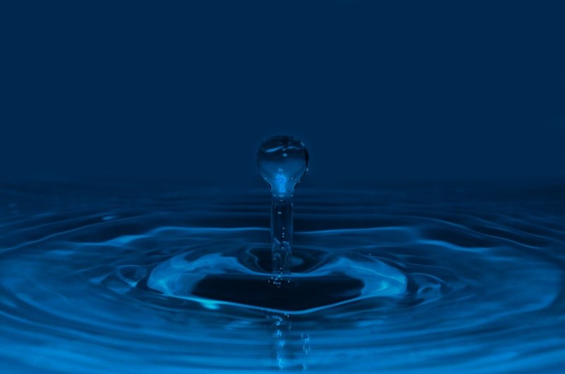 time-lapse photography of water droplet with ripple