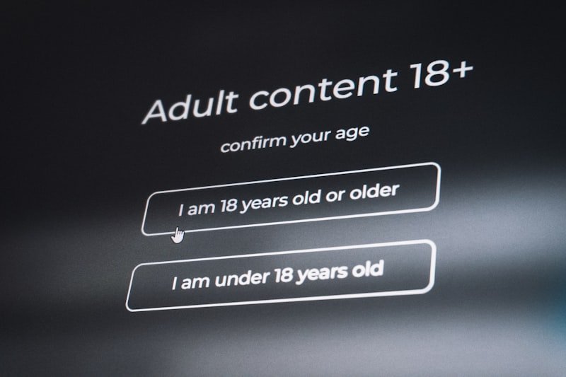 Confirm age for adult content 18+